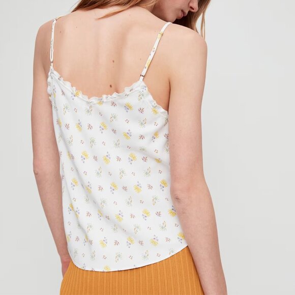 ARITZIA Wilfred Wera Floral Ruffled Trim Camisole Size S - Picture 2 of 9